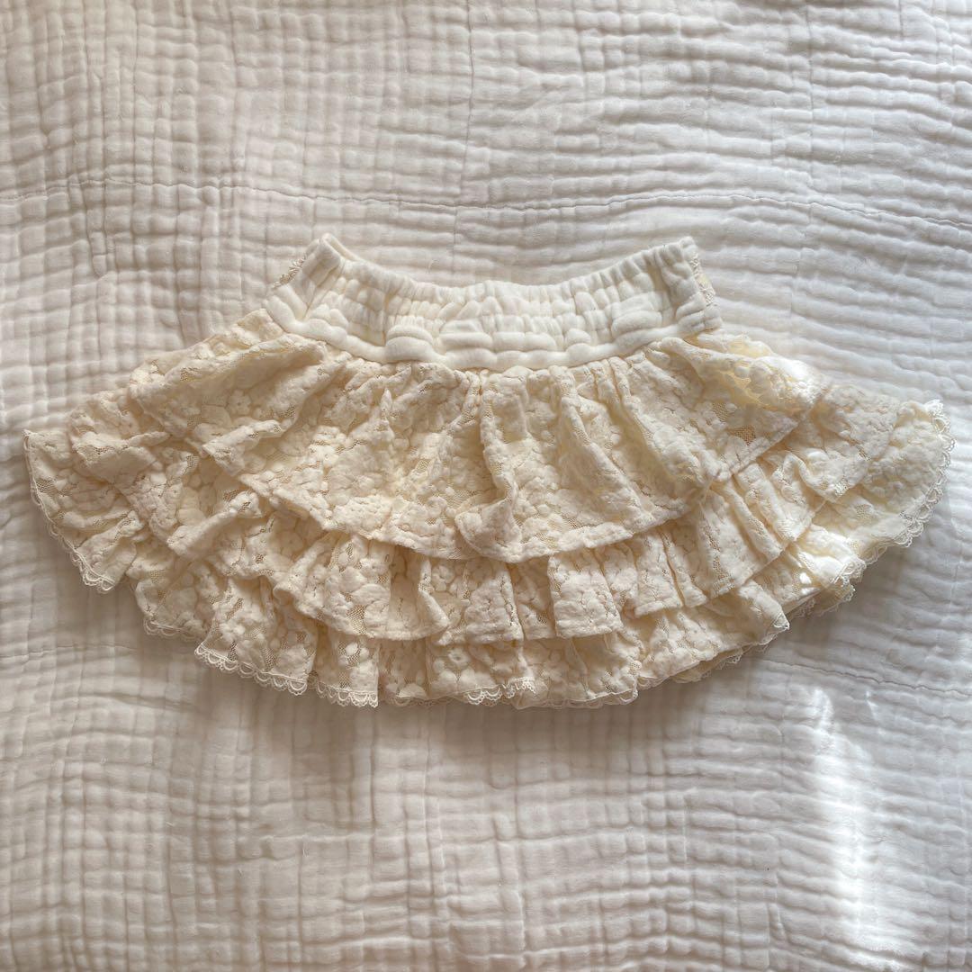 00s 希少 LIZLISA 起毛レースはしごリボンティアードスカパン 姫ロリ