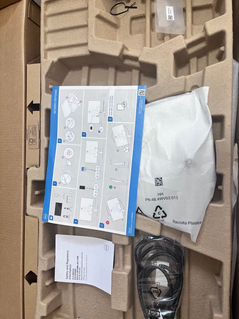 【美品・箱あり】Dell S2722QC 27インチ 4K モニター USB-C