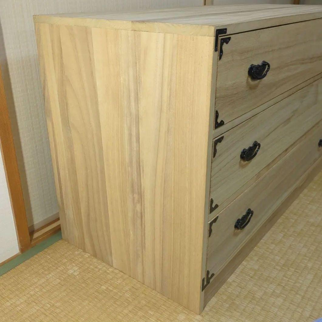 箪笥　三段　着物箪笥　着物タンス　洋服タンス　三段箪笥　桐箪笥　チェスト