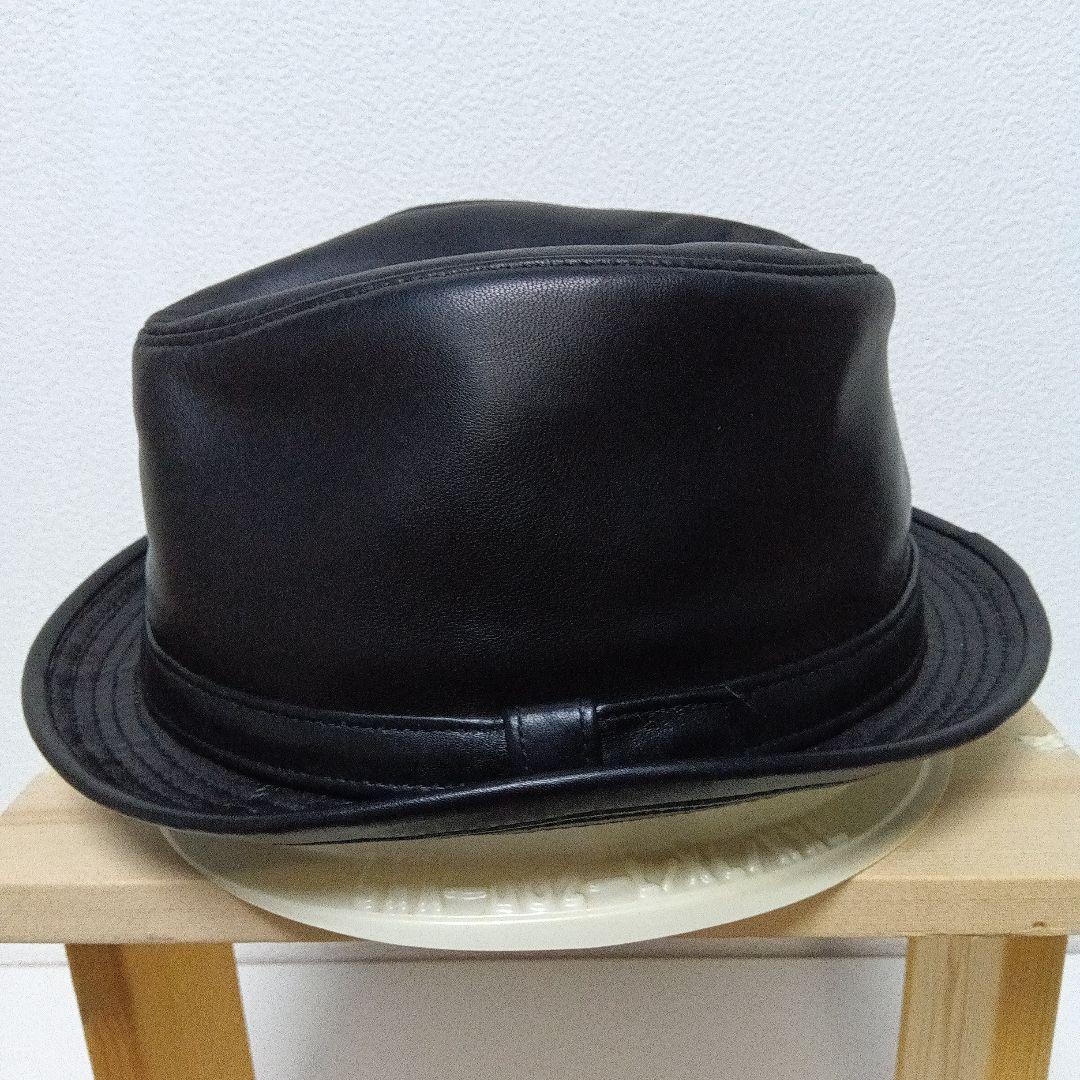 ☆NEWYORK.HAT／正規品ラムスキン.レザー未使用