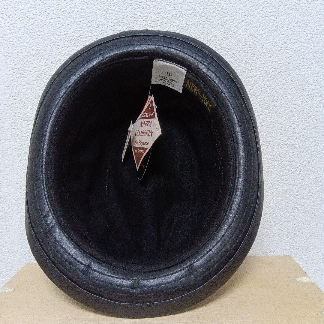 ☆NEWYORK.HAT／正規品ラムスキン.レザー未使用