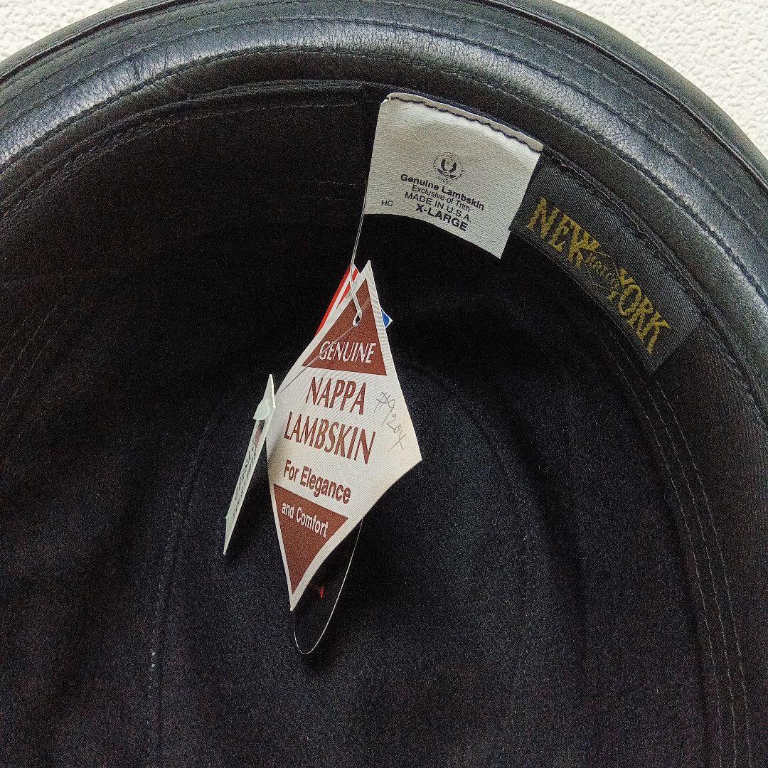 ☆NEWYORK.HAT／正規品ラムスキン.レザー未使用
