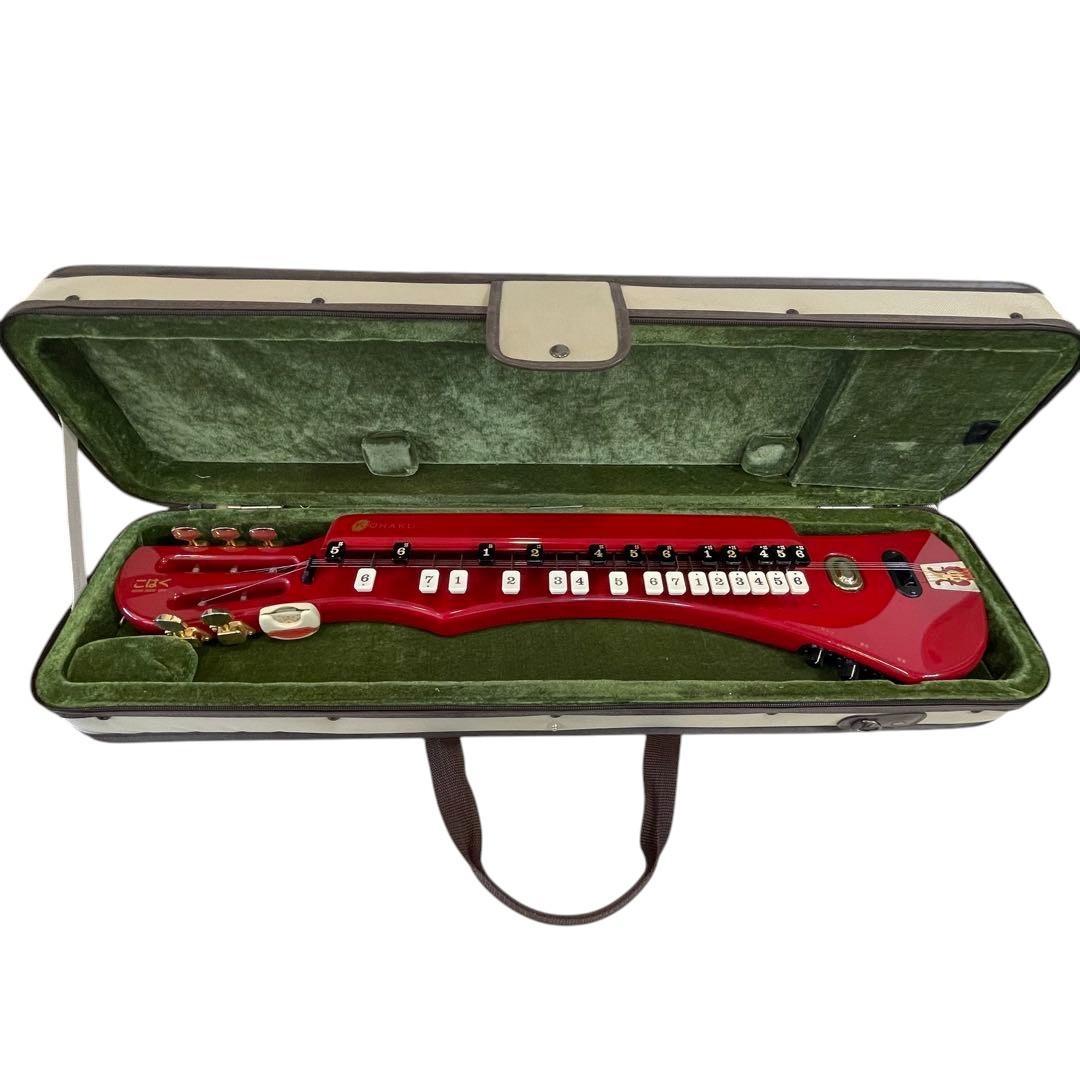 電気大正琴 SUZUKI こはく CHK-1 ソプラノ 赤 【美品】