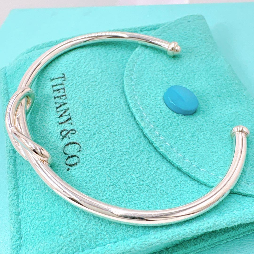 極美品 ティファニー インフィニティクロス バングル シルバー925