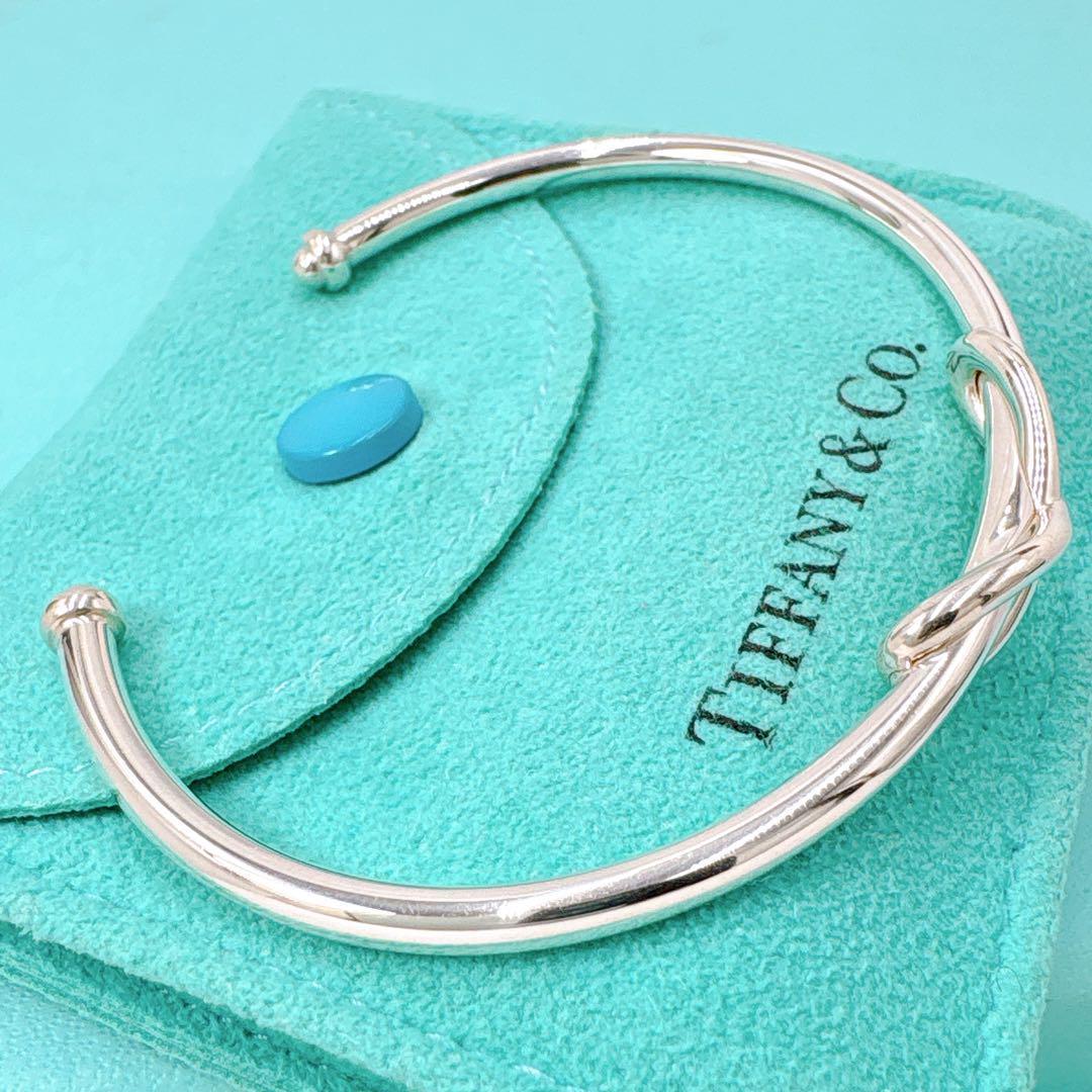 極美品 ティファニー インフィニティクロス バングル シルバー925