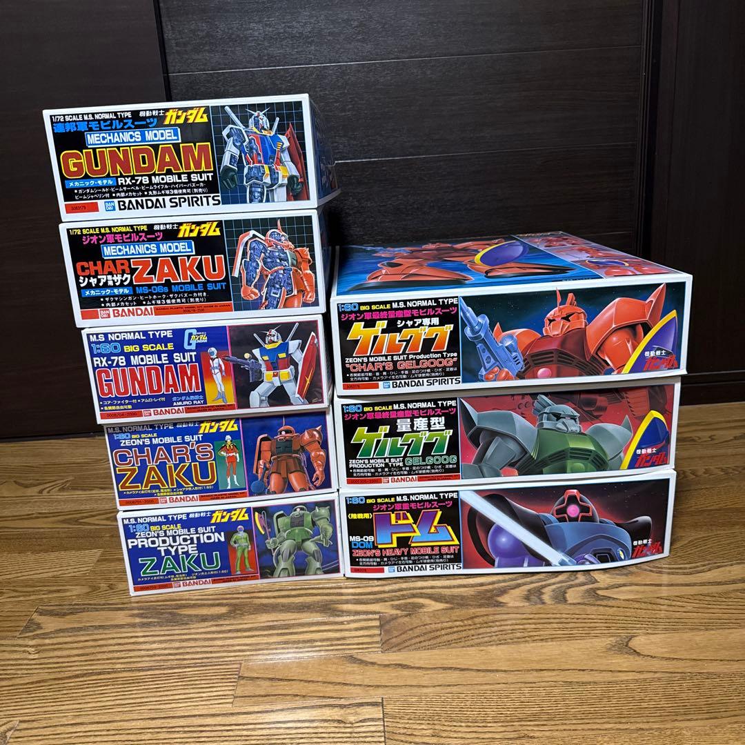機動戦士ガンダム　旧キット　ガンプラ　コンプリート？
