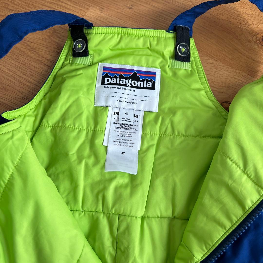 patagonia 子ども用スキー・スノボーウェア 上下セット 4T