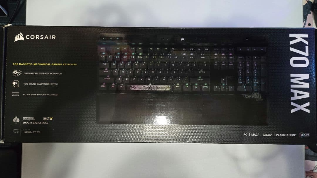 CORSAIR K70 MAX ラピッドトリガー対応 メカニカルキーボード