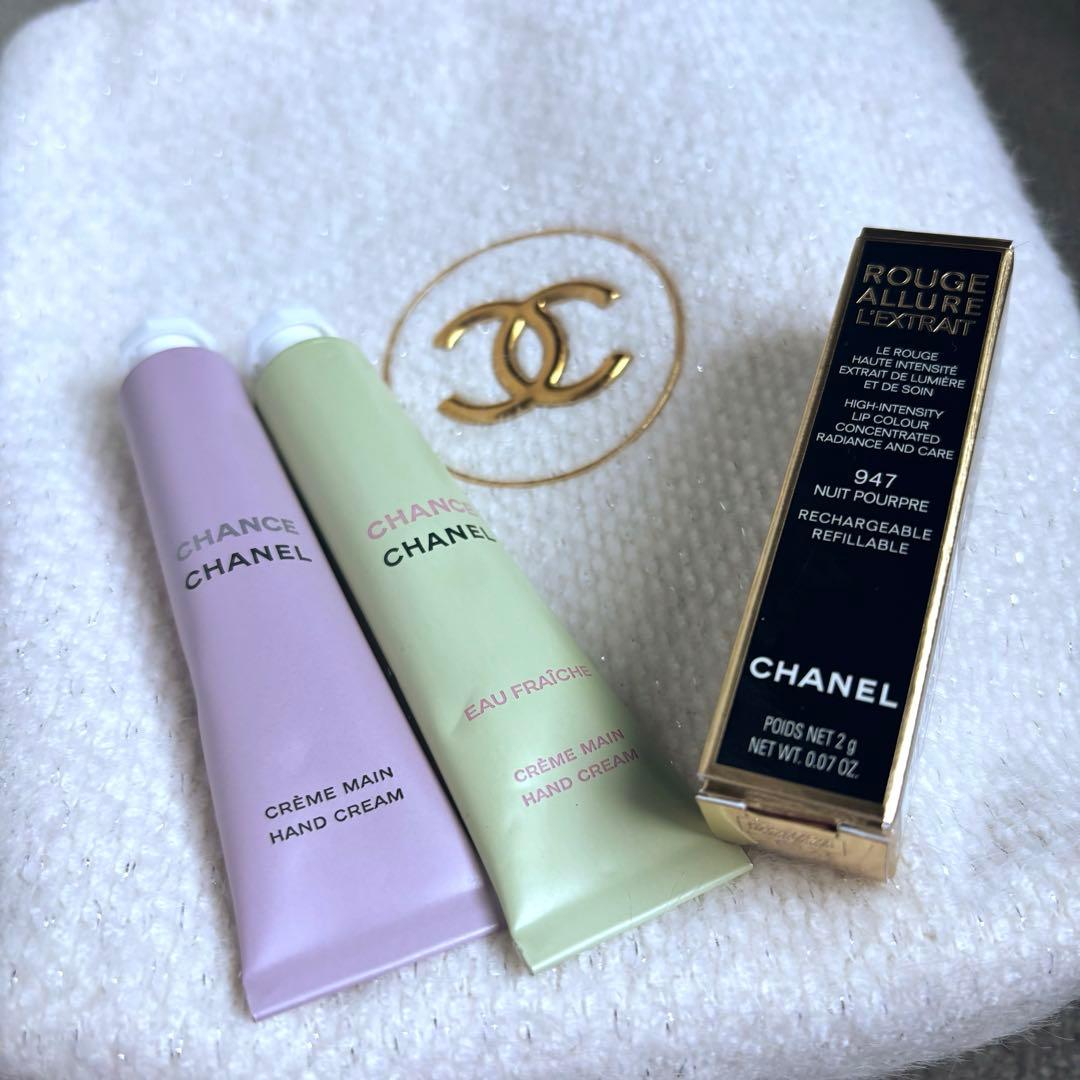 CHANEL 日本未発売2024クリスマスコフレ トート、ハンドクリーム、リップ