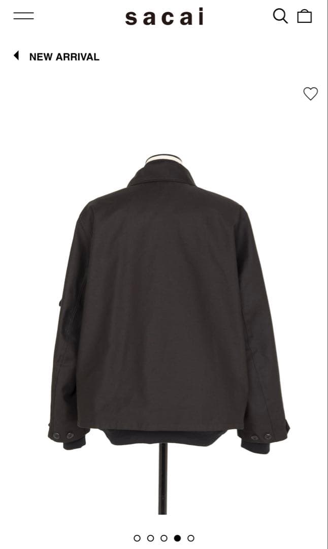 WTAPS×sacai Cotton Back Satin Jacket 02