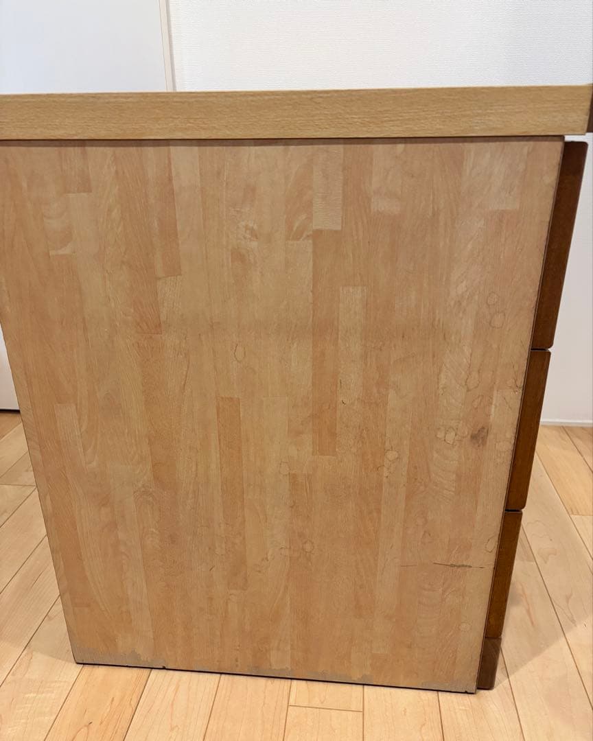 ラタン　３段チェスト