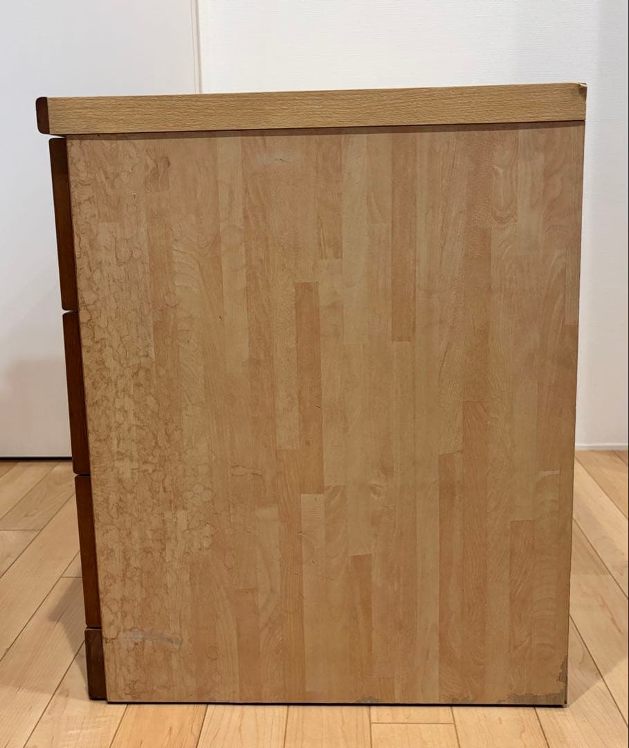 ラタン　３段チェスト