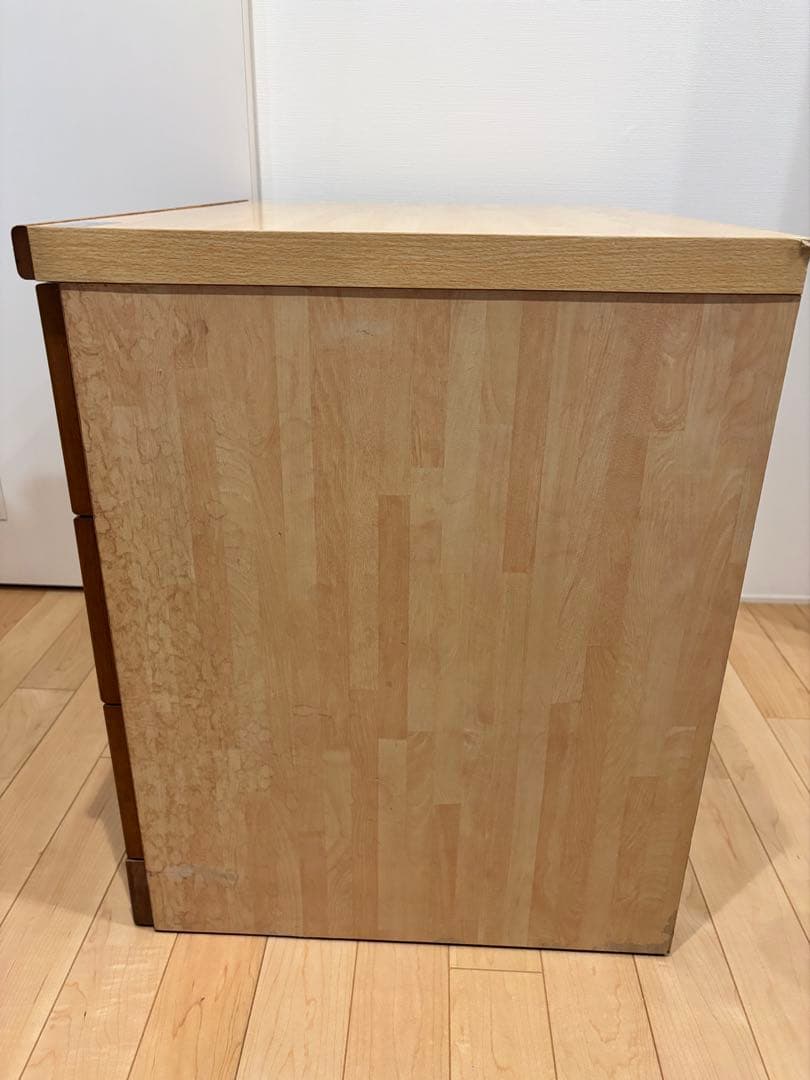 ラタン　３段チェスト