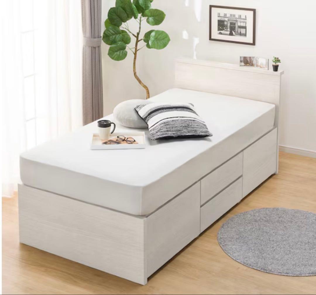 鮎【引取り限定（東京都板橋区）】ニトリ 大容量収納ベッド