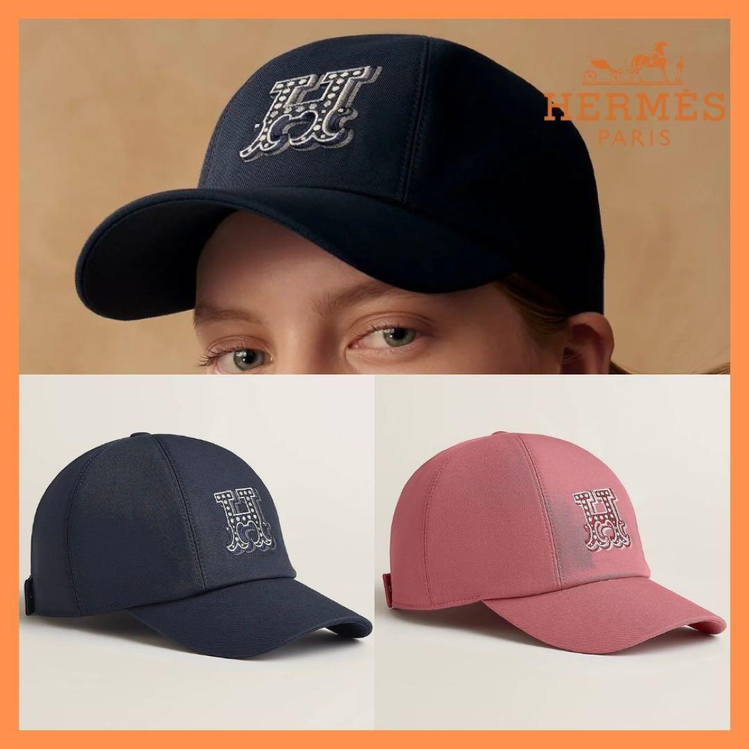 極美品エルメス キャスケット 《セレナ・Hエレクトリック》帽子 キャップ