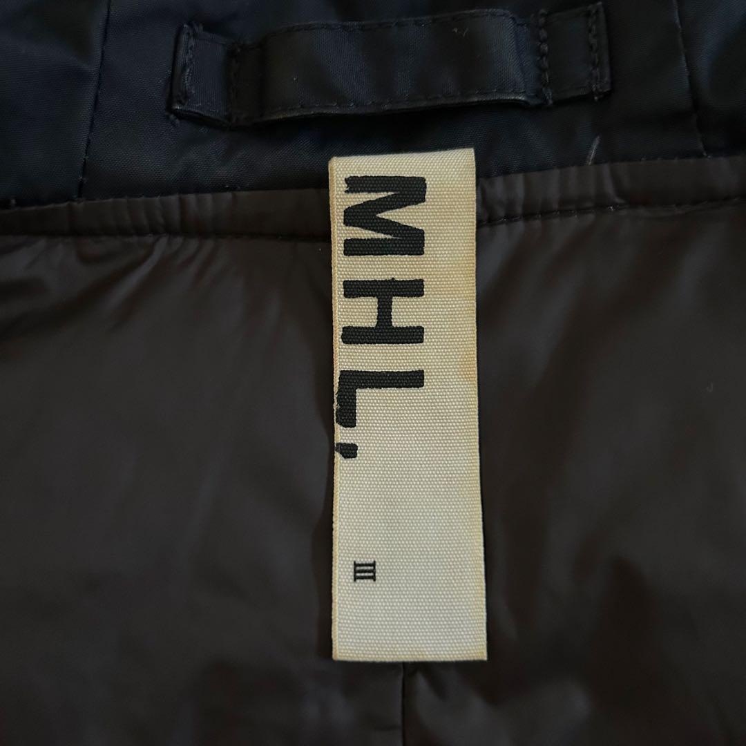 【MHL,】 ダウン&フェザー モッズコート L