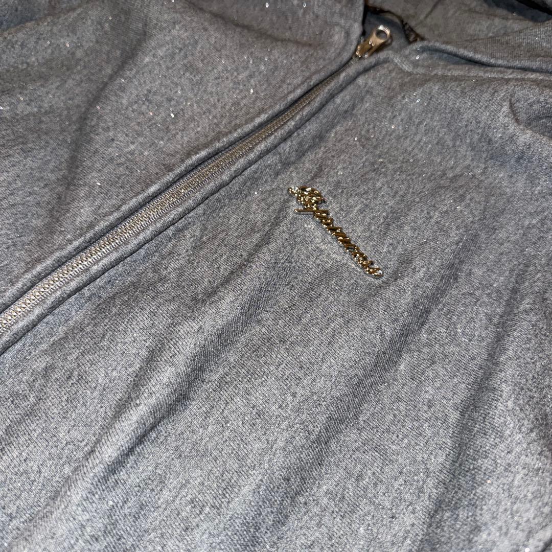 andwang Kirakira zip up (gray) サイズM