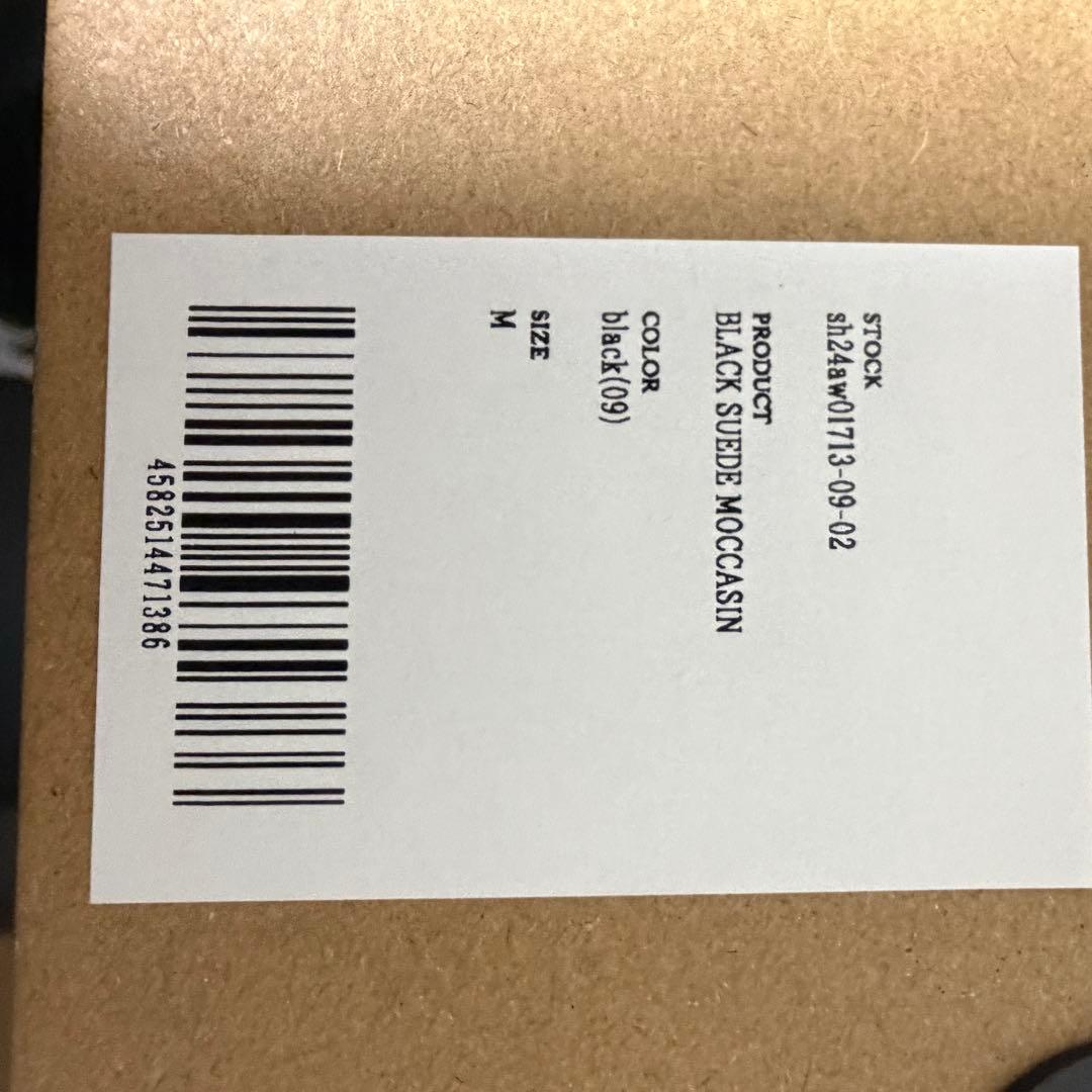 shiunBLACK SUEDE MOCCASIN Mサイズ26.5〜27.5