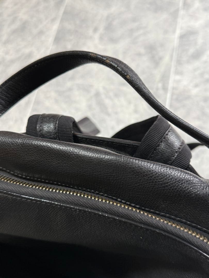 VALEXTRA ヴァレクストラ Vライン レザー リュック バックパック