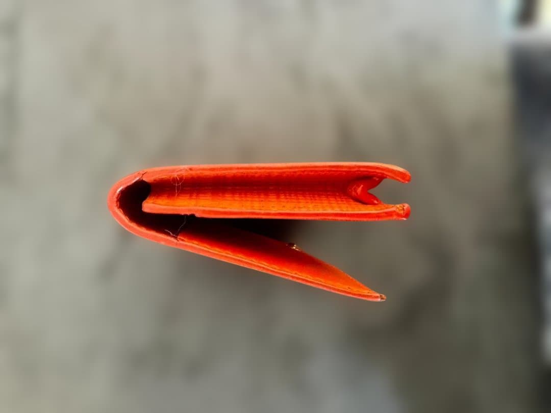 LOEWE オレンジ レザー 名刺入れ