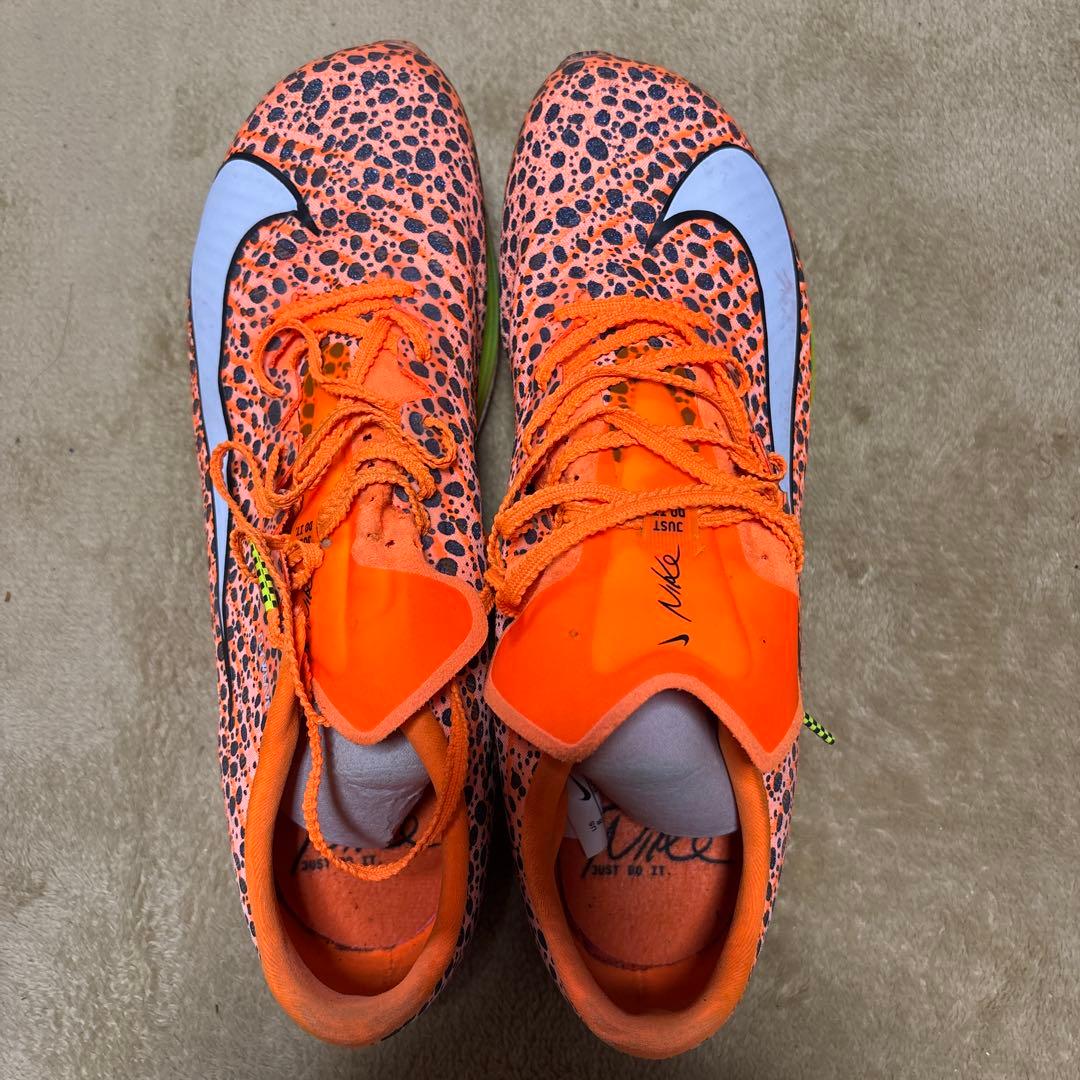 Nike スパイクシューズ オレンジ/青