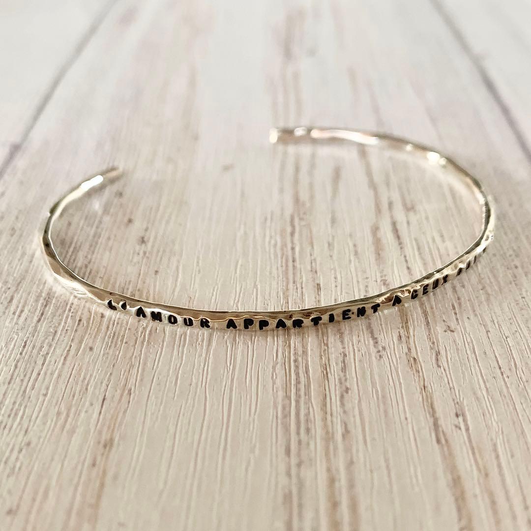 【美品】SERGE THORAVAL L'AMOUR 愛 バングル