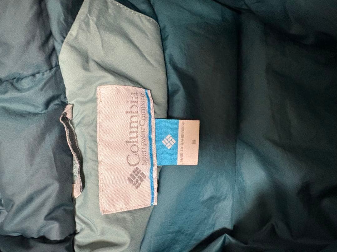 Columbia フード付きダウンジャケット グレー