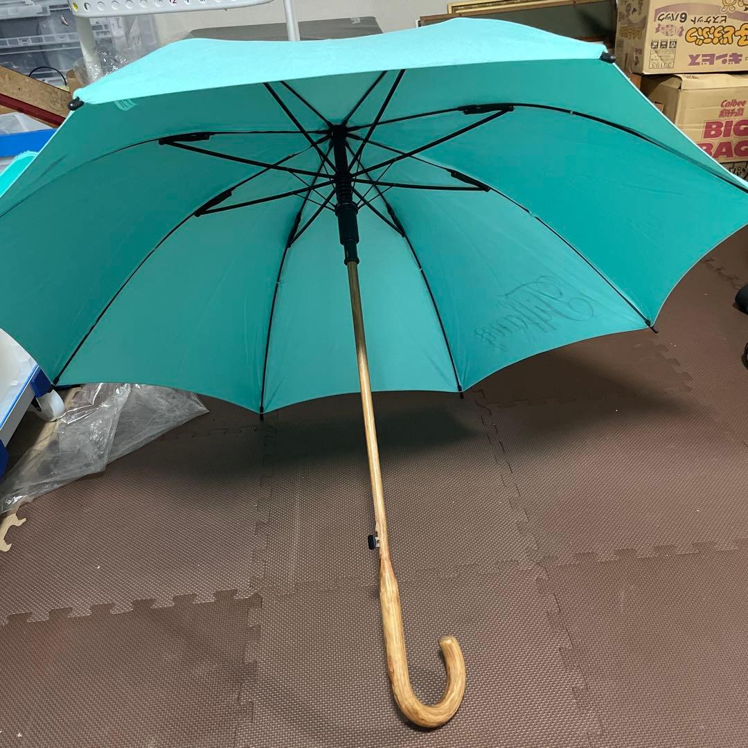 ティファニー ノベルティ 傘 パラソル Tiffany Blue ロゴ入り①