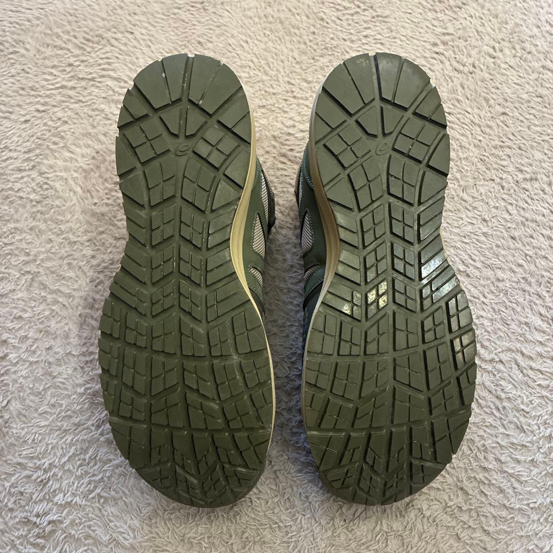 アシックス安全靴 CP122 マントルグリーン×ローズゴールド28㎝