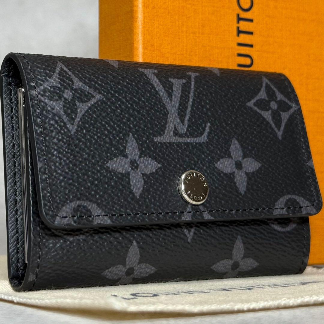 極美品 新作 ルイヴィトン モノグラムエクリプス ミュルティクレ6 キーケース