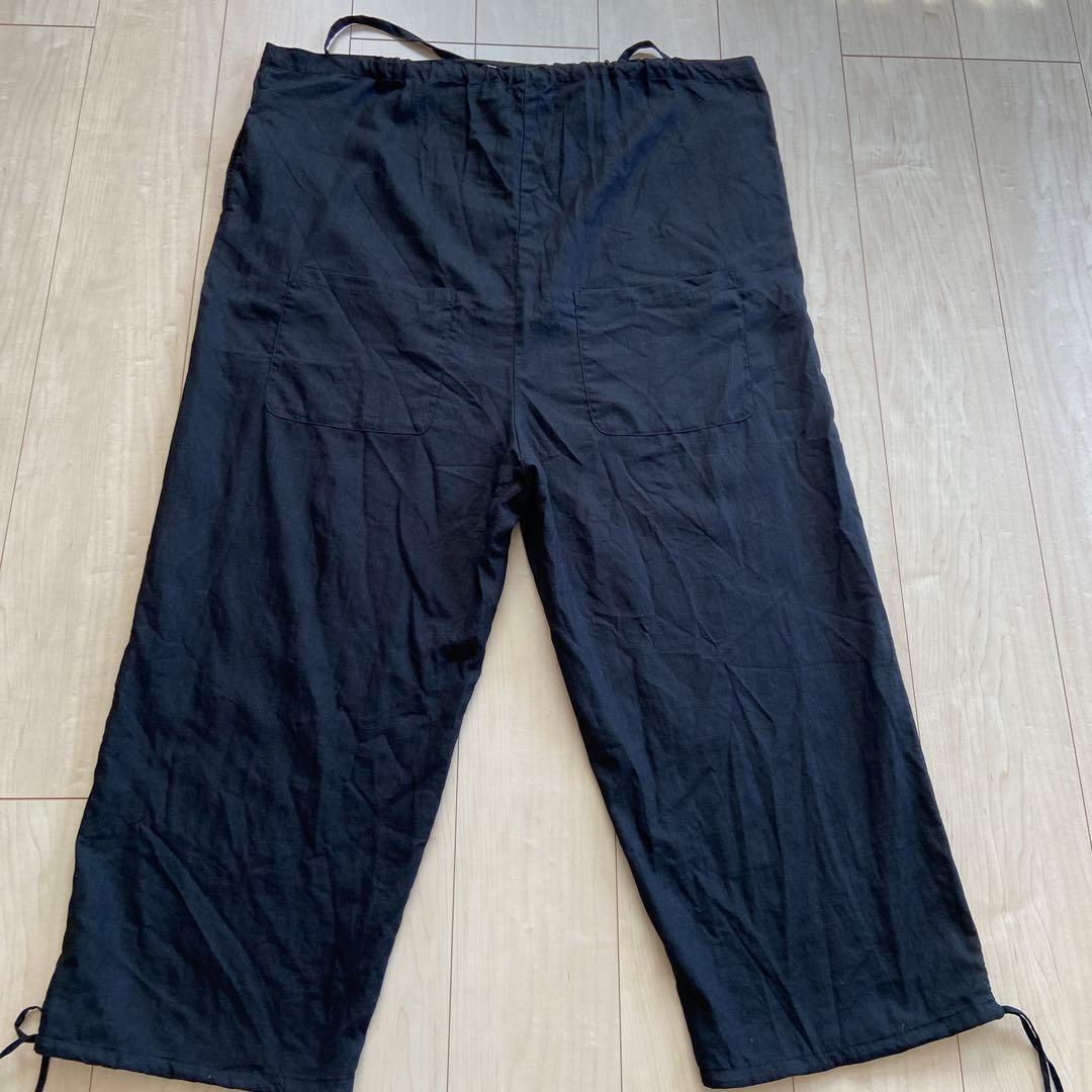 【美品】nest Robe リネンバルーンサロペット　ブラック