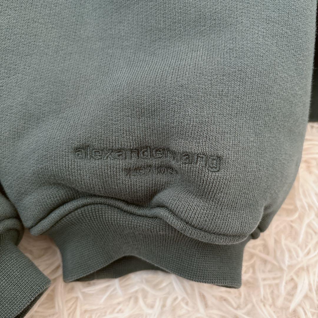 アレキサンダーワン　ダークグリーン クロップドパーカー　コクーン　Mサイズ