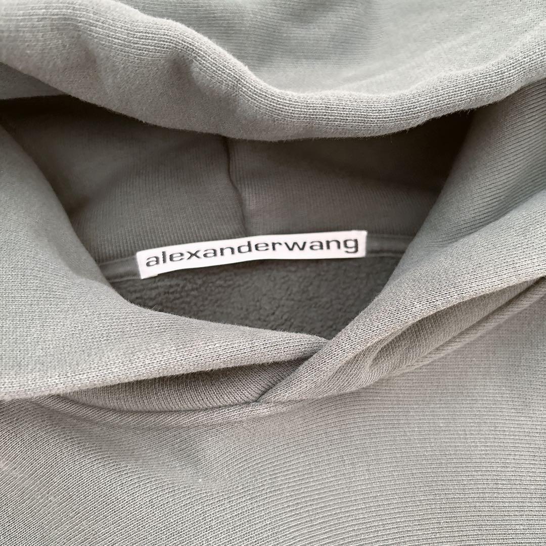 アレキサンダーワン　ダークグリーン クロップドパーカー　コクーン　Mサイズ