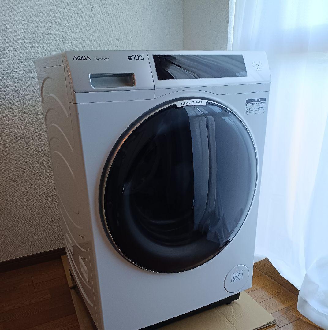 アクア ドラム式洗濯乾燥機 洗濯10kg/乾燥5kg AQW-DM10RR（W）