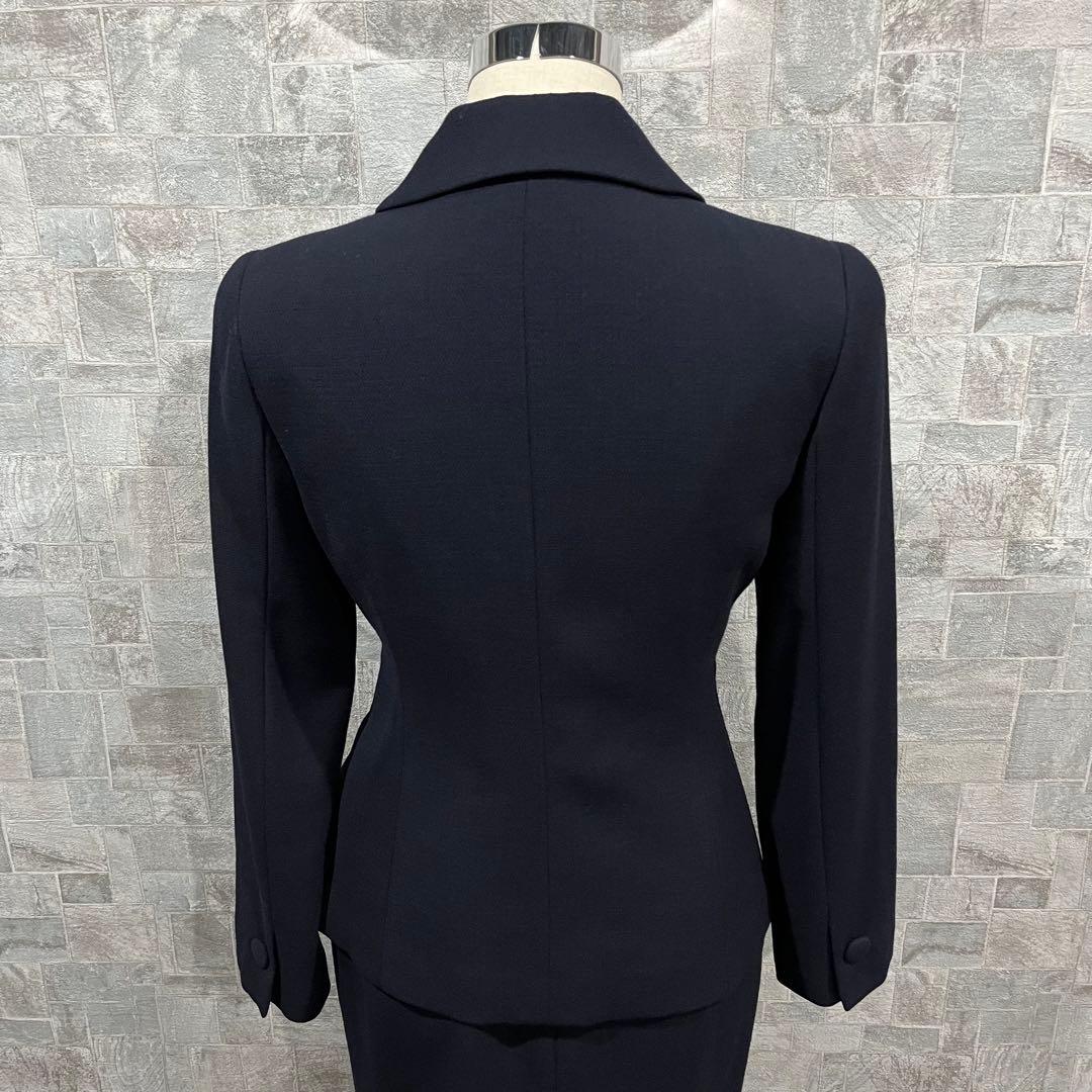 新品✴︎ユキトリイ　スーツ　高級フォーマル　9号　セットアップ　濃紺ネイビー