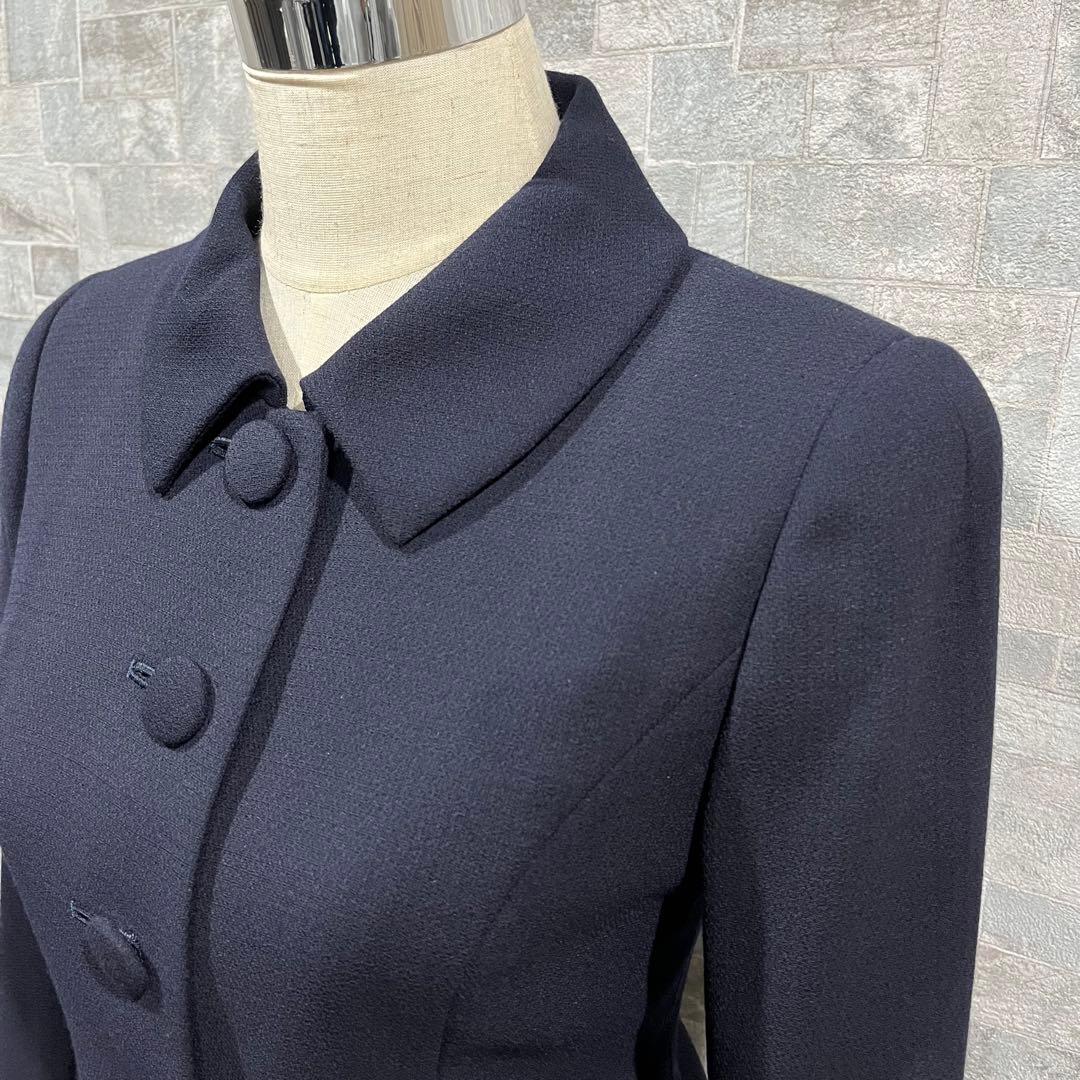 新品✴︎ユキトリイ　スーツ　高級フォーマル　9号　セットアップ　濃紺ネイビー