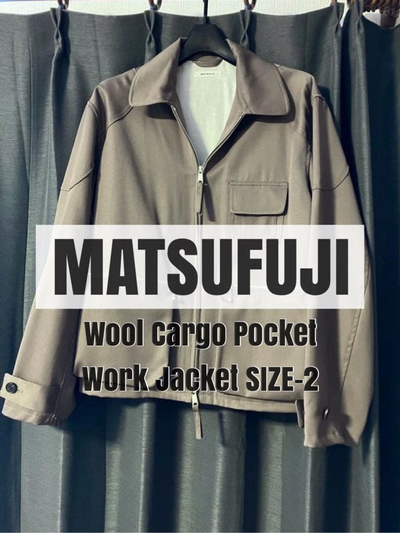 【MATSUFUJI】Wool Cargo Pocket Work Jacket