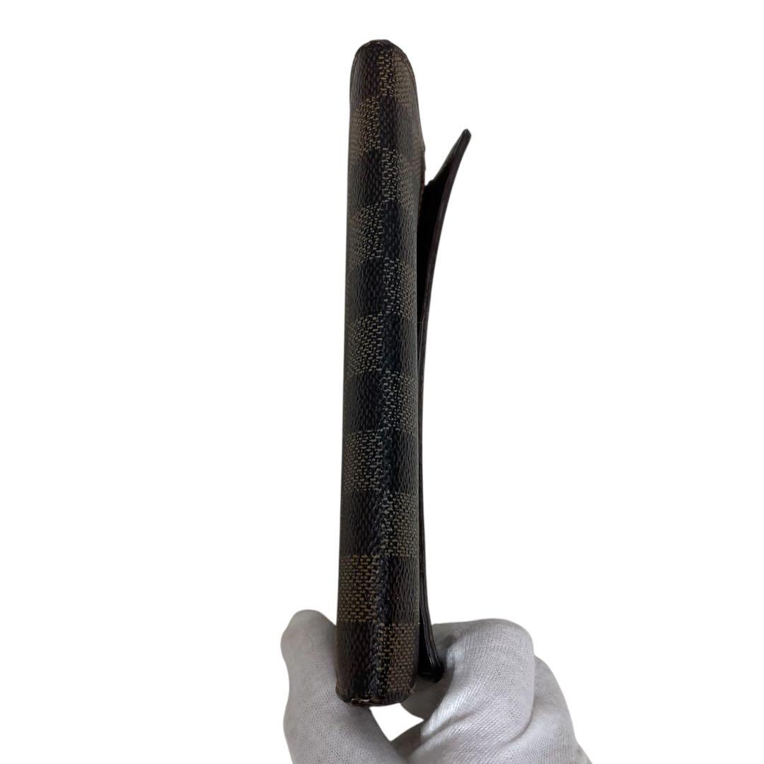 y*ん様 ルイヴィトン 長財布 ダミエ ポルト トレゾール ブラウン