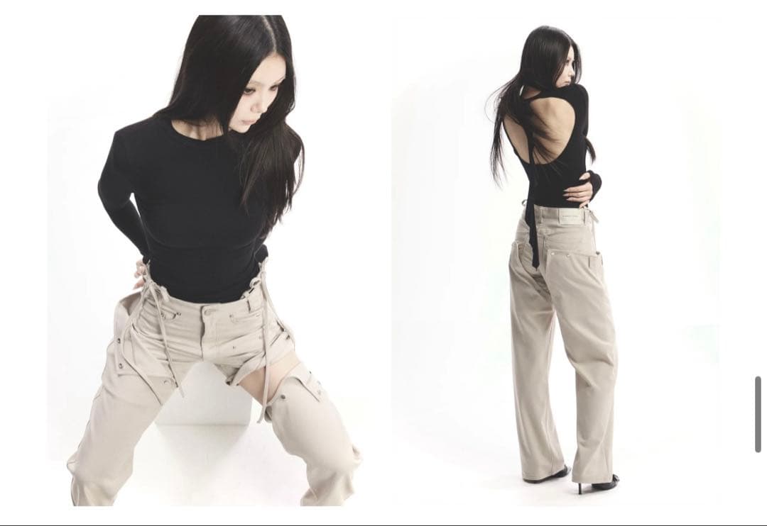 パンツ THEREDTHREAD Sconvertible pants grayge M