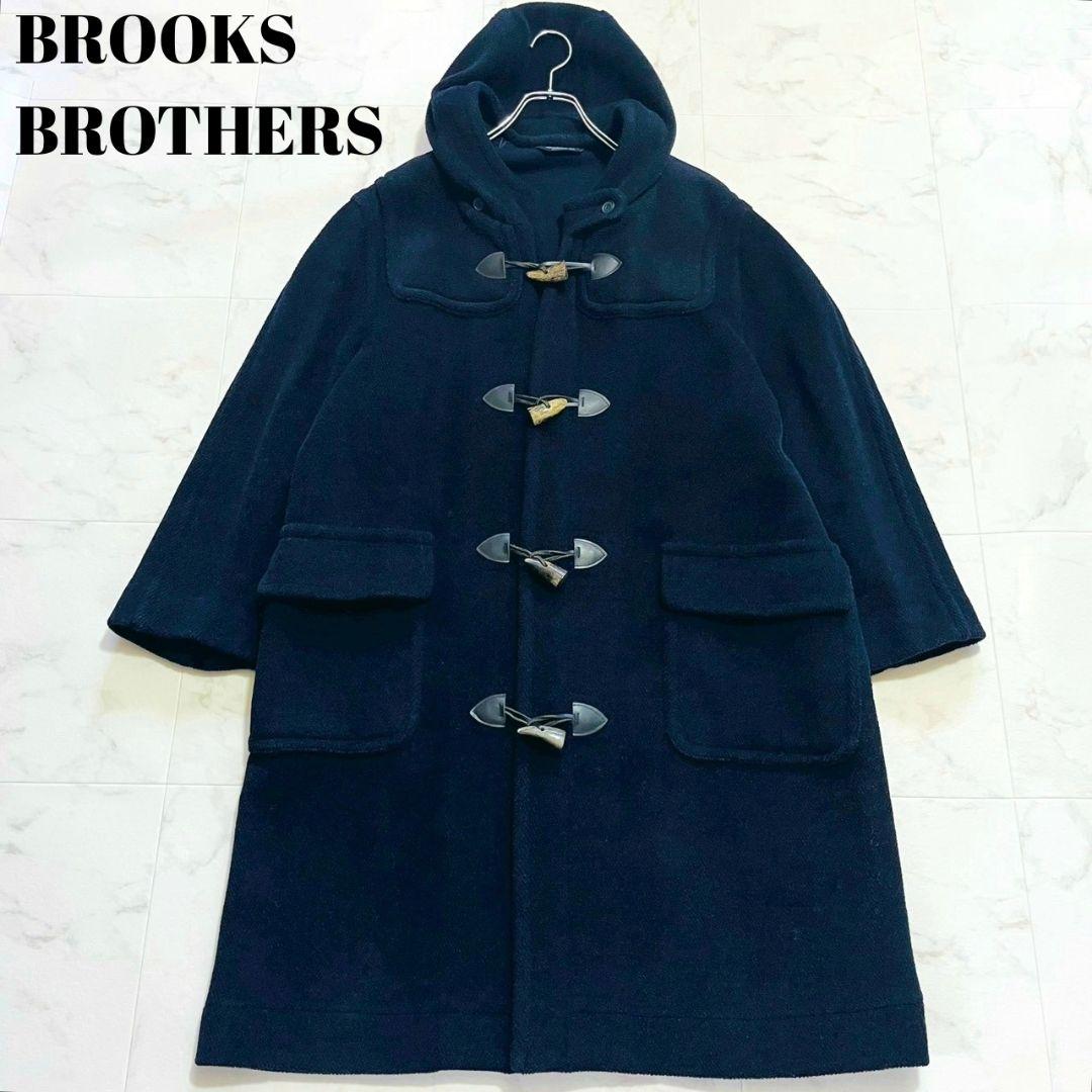 英国製美品✨ブルックスブラザーズ ヘリンボーン ウール100%ダッフルコート L