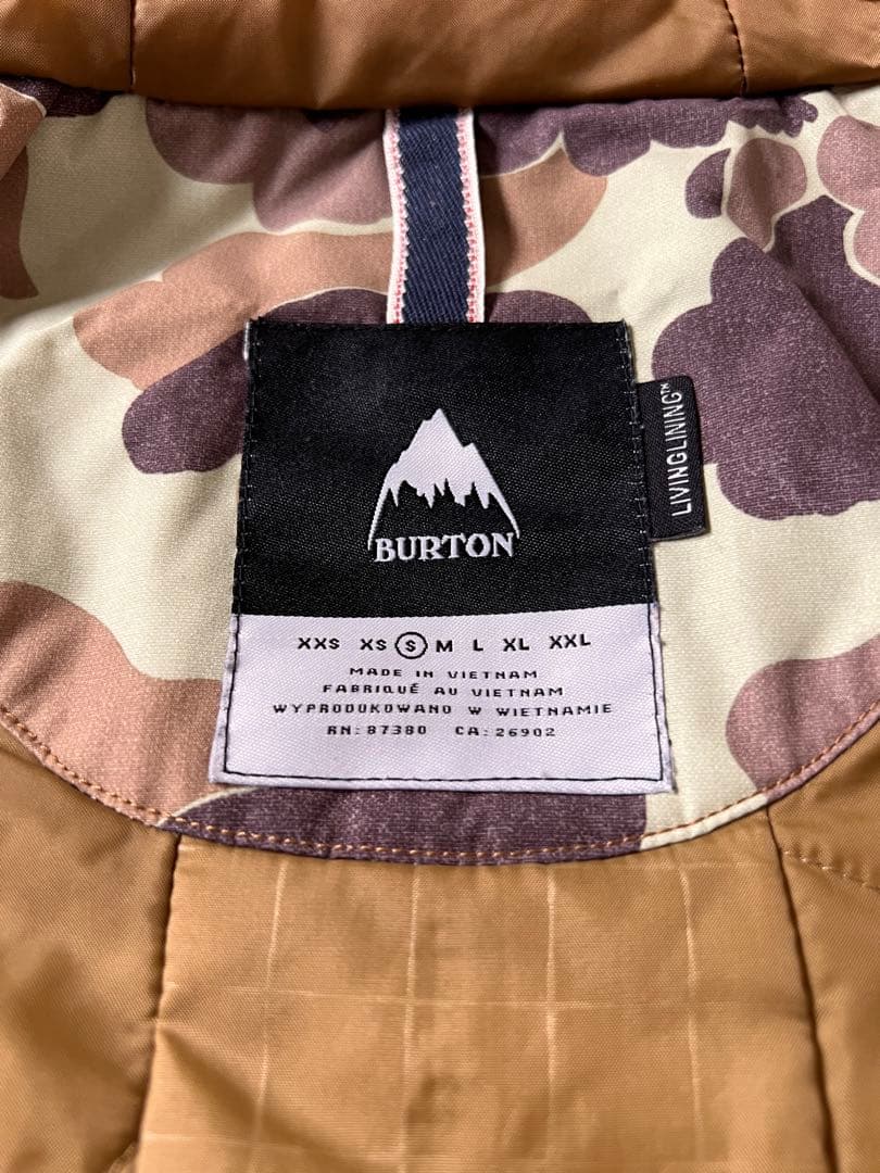 Burton 迷彩 スノーボードウェア Ｓサイズ