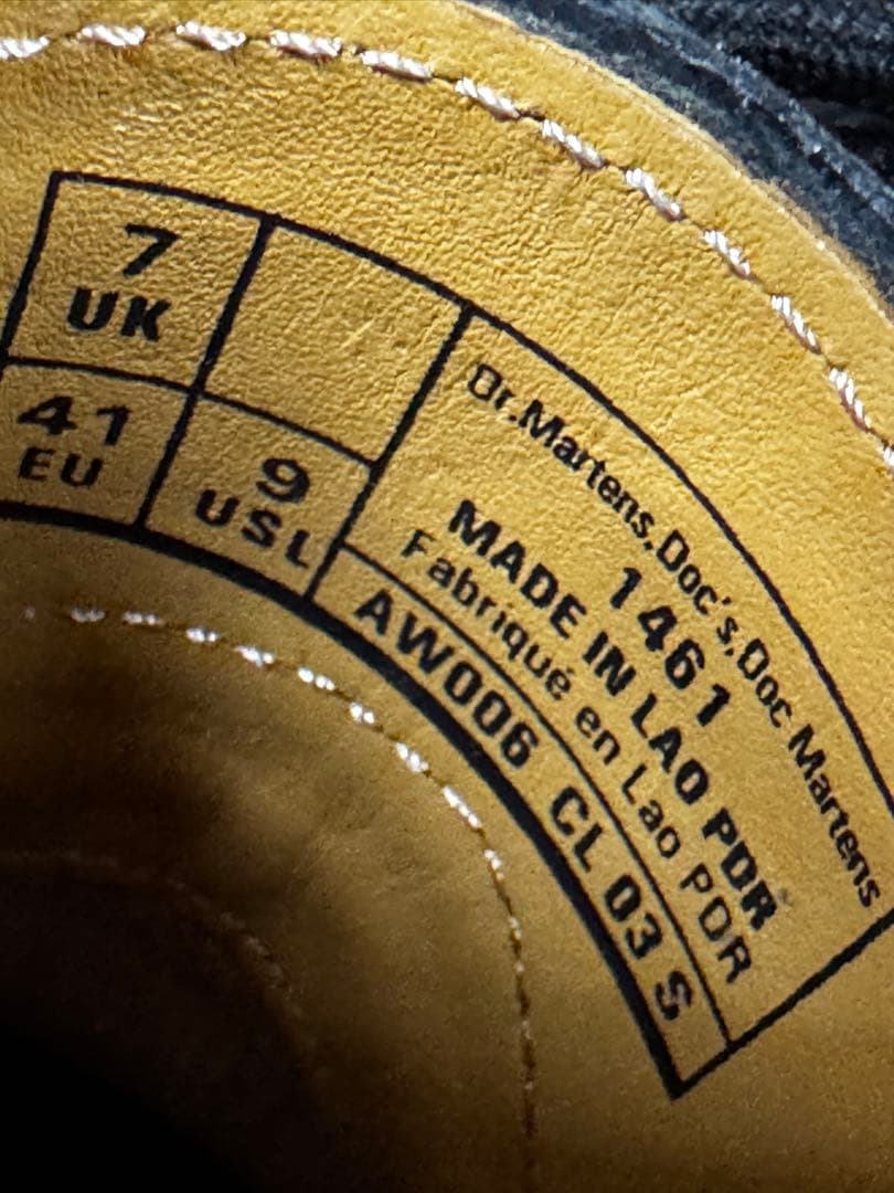 Dr. Martens 3ホール パテント（エナメル）UK7 ドクターマーチン