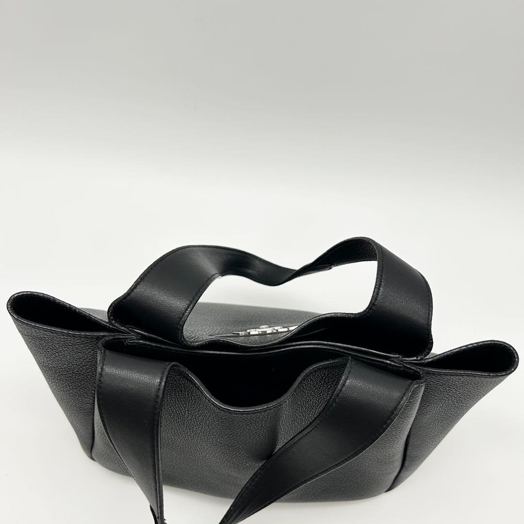 PRADA ミディアム レザー トート ヴィッテロダイノ 1BG335 ブラック