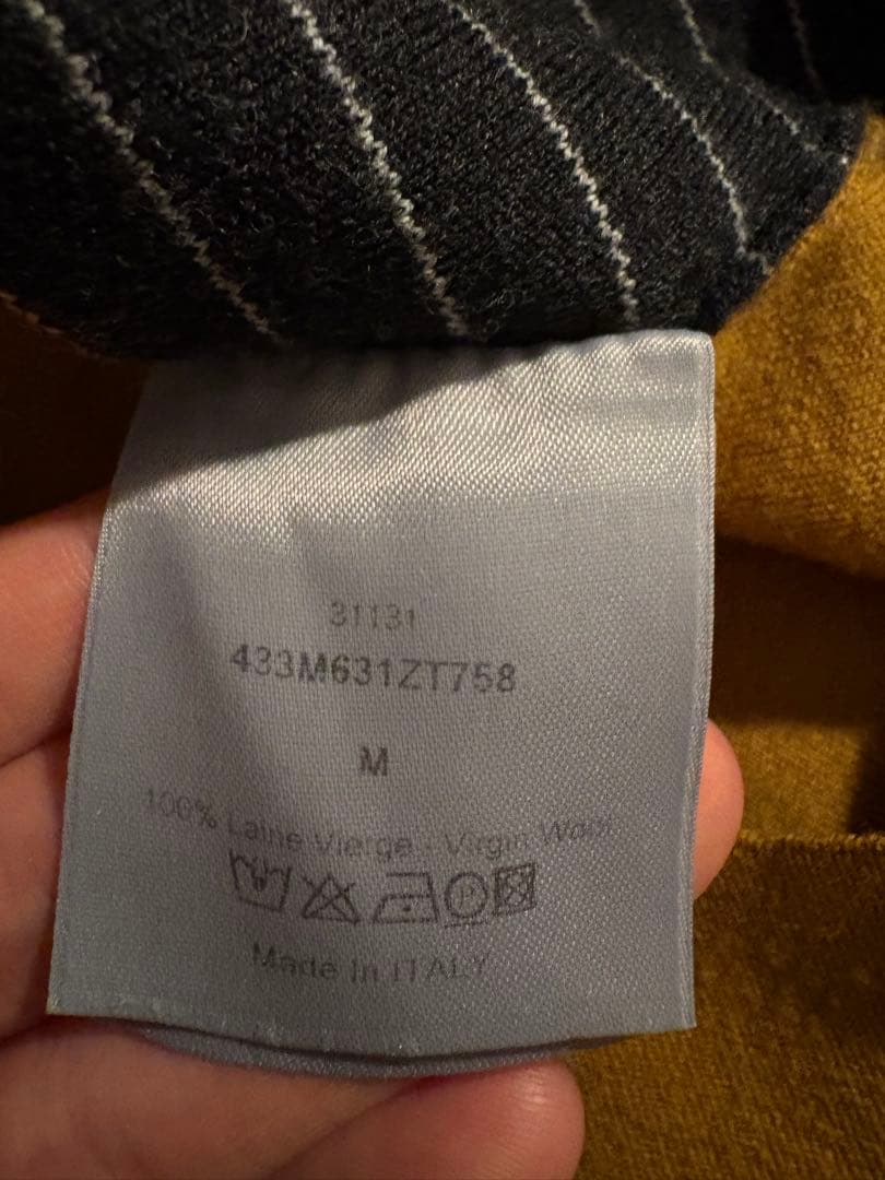 Dior homme ボーダー ニット 黒KRISVANASSCHE