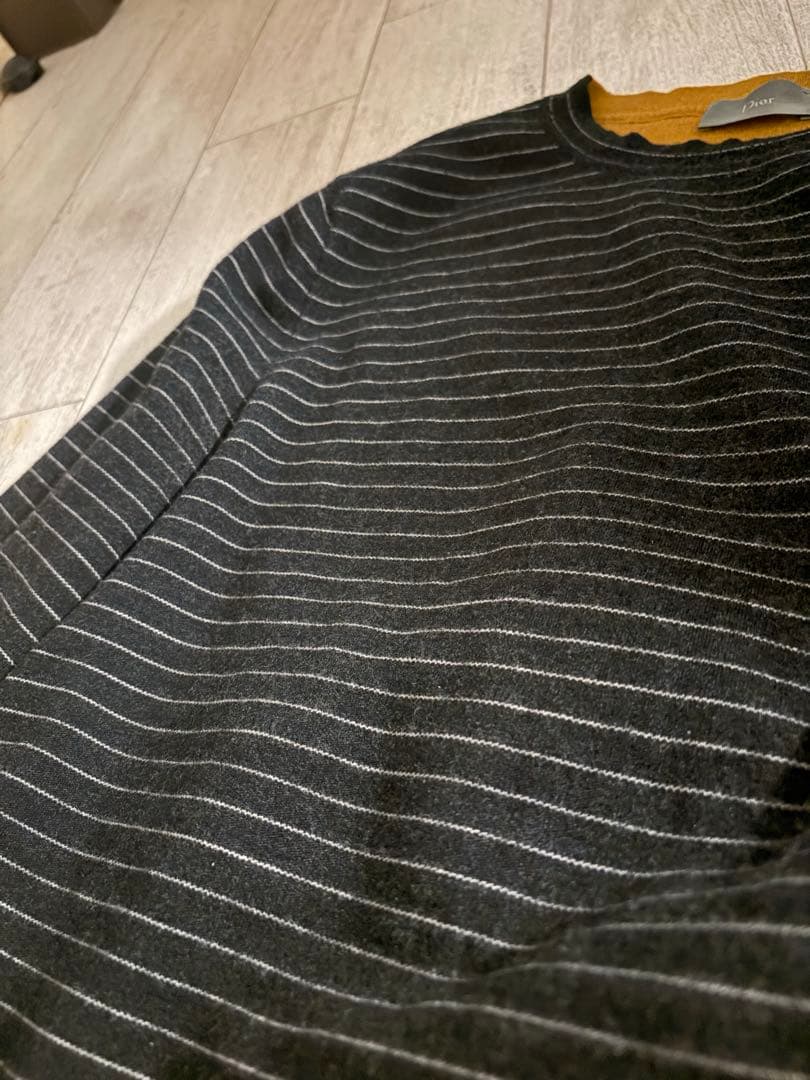 Dior homme ボーダー ニット 黒KRISVANASSCHE