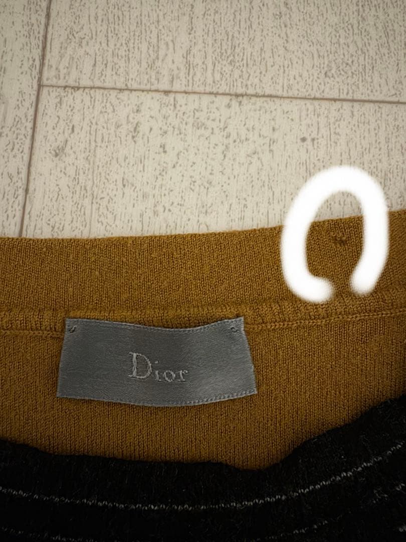 Dior homme ボーダー ニット 黒KRISVANASSCHE