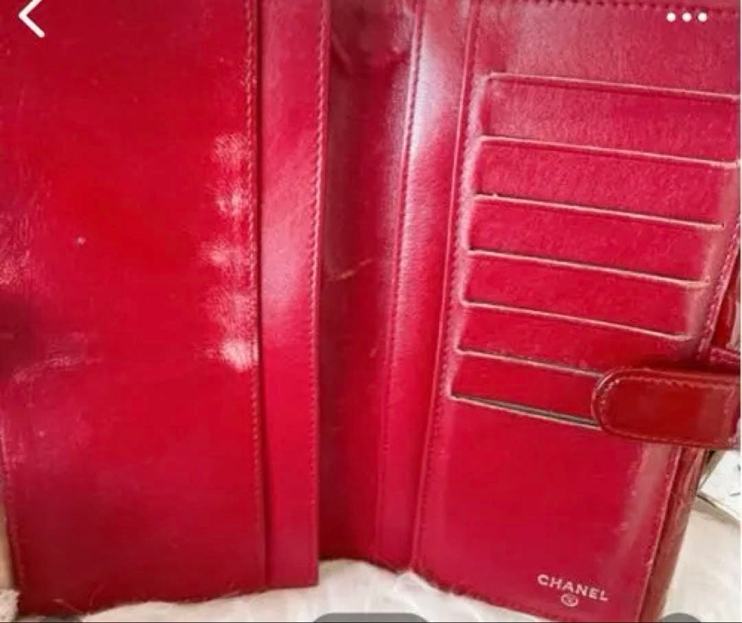 CHANEL 長財布 赤