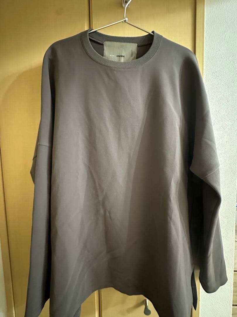 WYM ATTACHMENT ノーカラージップブルゾン　ブラウンセットアップ3点