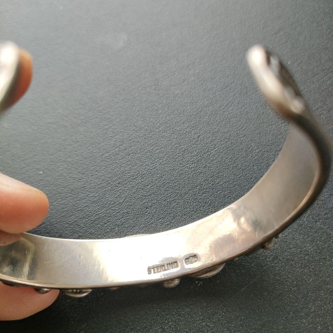 ターコイズ バングル　シルバーバングル