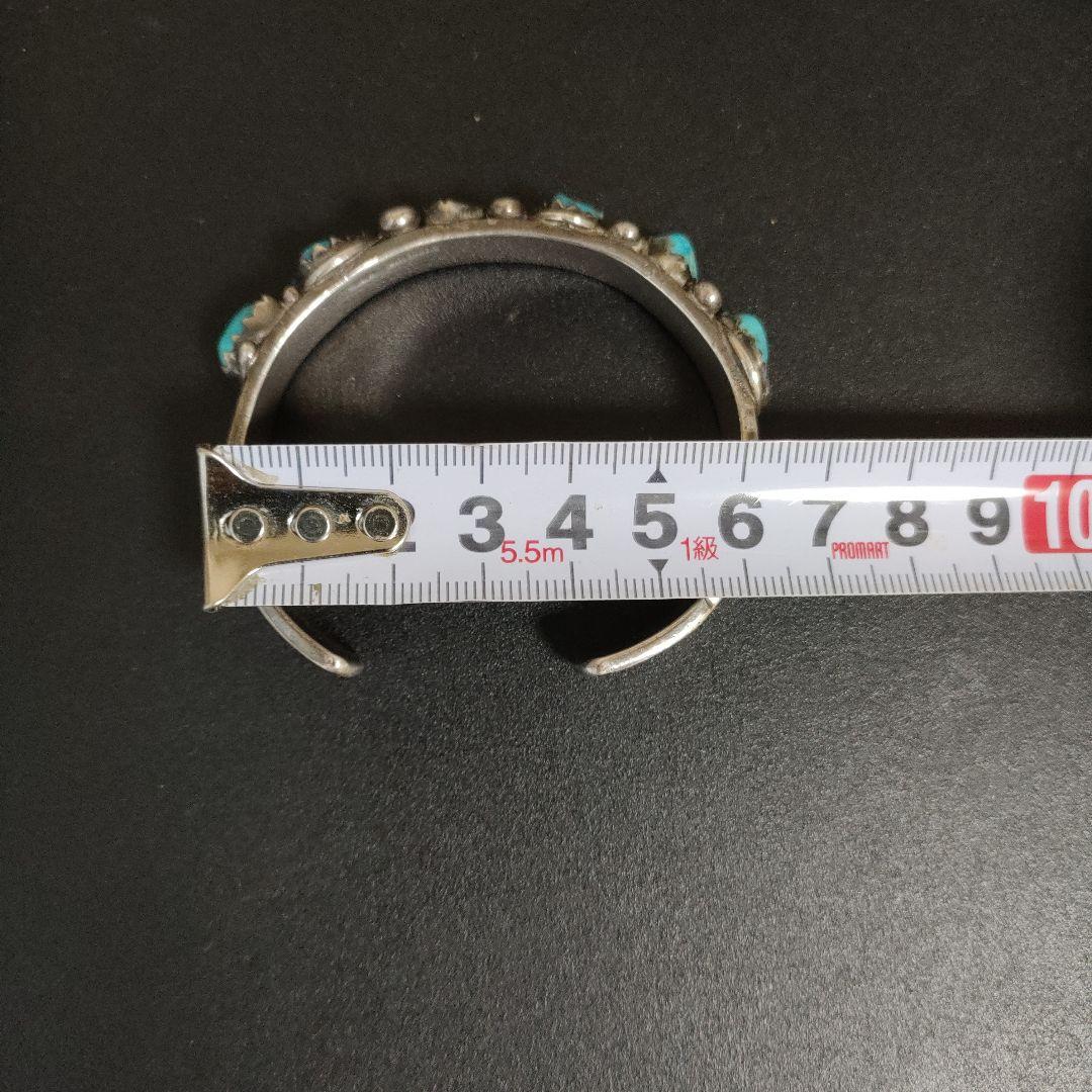 ターコイズ バングル　シルバーバングル